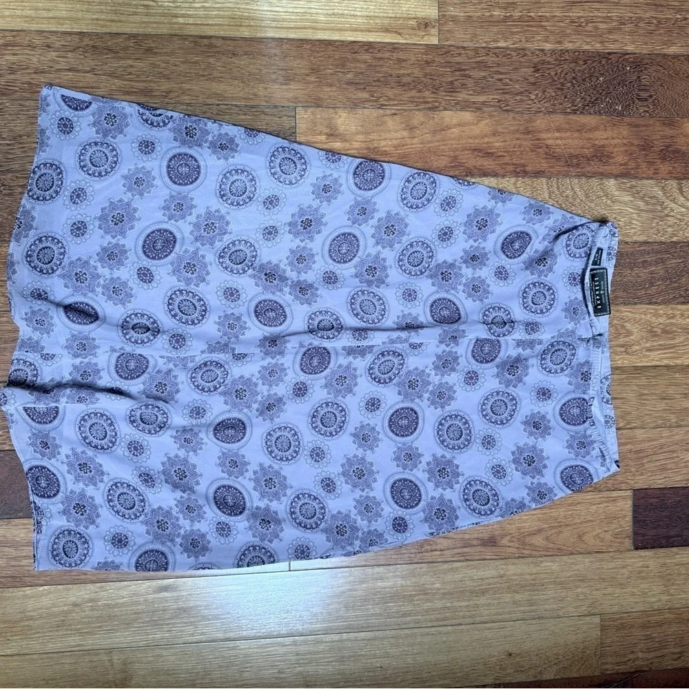VINTAGE | Purple Y2K-era purple paisley floral mandala print skirt size 5/6 - Picture 5 of 5